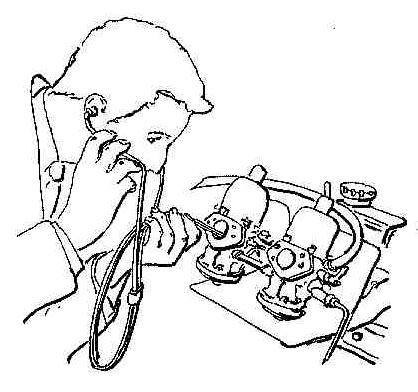 Man using stethoscope